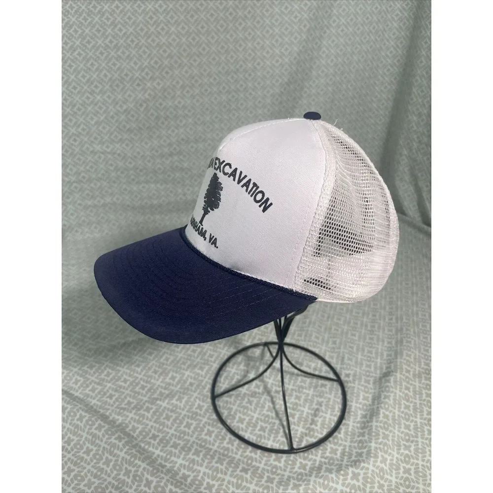 Vintage trucker‎ hat company Barrack Excavation Farnham, VA SnapBack